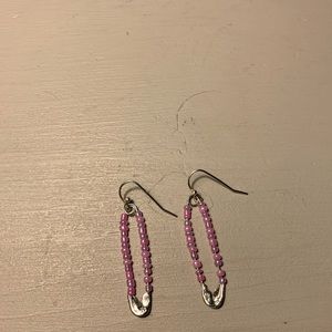 safety pin earrings